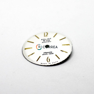 Циферблат для часов Poljot de Luxe белый CP-003